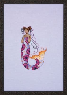 Nora Corbett Saint Lucia Mermaid printed cross stitch chart