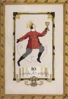 Nora Corbett Ten Lords a Leaping printed cross stitch chart