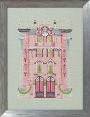 Nora Corbett The Pink Edwardian House printed cross stitch chart