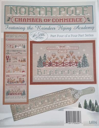North Pole Chamber of Commerce Reindeer Academy cross stitch chart
