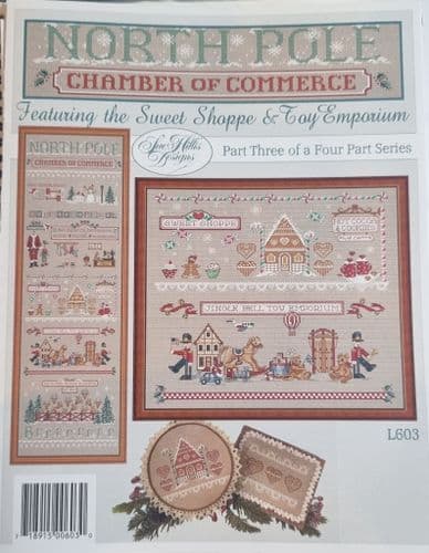 North Pole Chamber of Commerce Sweet Shoppe & Toy Emporium cross stitch chart