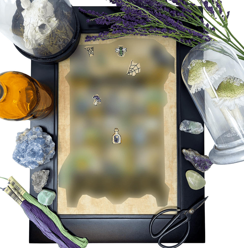 Not So Scary Apothecary SAL from Tiny Modernist Project Pack