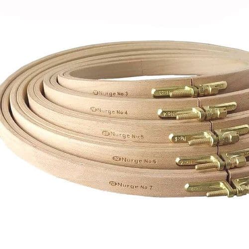 Nurge 16mm (0.63") deep Beech Screwed Embroidery Hoop