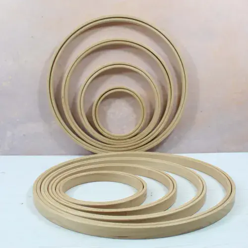 Nurge 16mm (0.63") deep Beech Screwless Embroidery Hoop