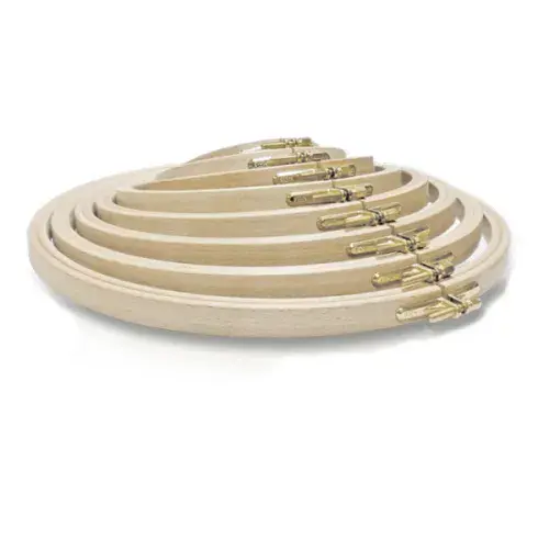 Nurge 8mm (6/16") deep Beech Screwed Embroidery Hoop