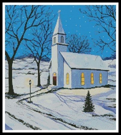 Oh Holy Night (Crop) by Artecy printed cross stitch chart