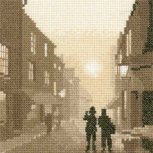 On the Beat cross stitch chart - Silhouettes