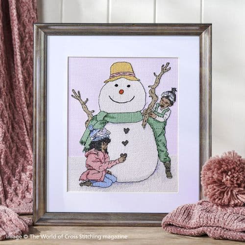 Out in the Snow Snowman Scene WOXS Issue 353 project pack