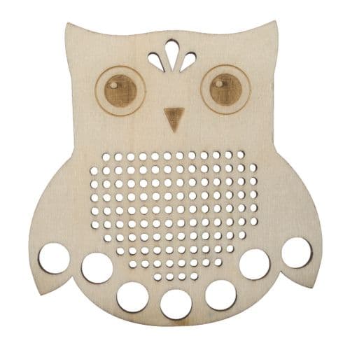 Owl embroidery skein floss holder