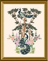Papillon Creations Peacock Panel printed chart