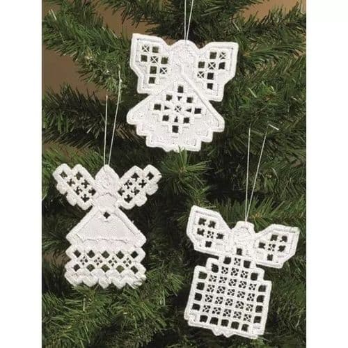 Permin Angels II Christmas Hardanger Kit