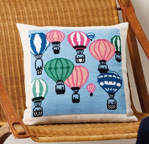Permin Balloons Cushion Counted Cross Stitch Kit