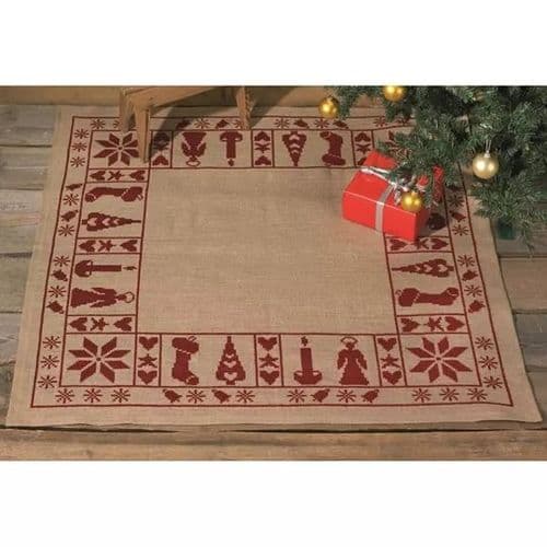 Permin Christmas Spirit Tree Mat Tree Skirt Kit