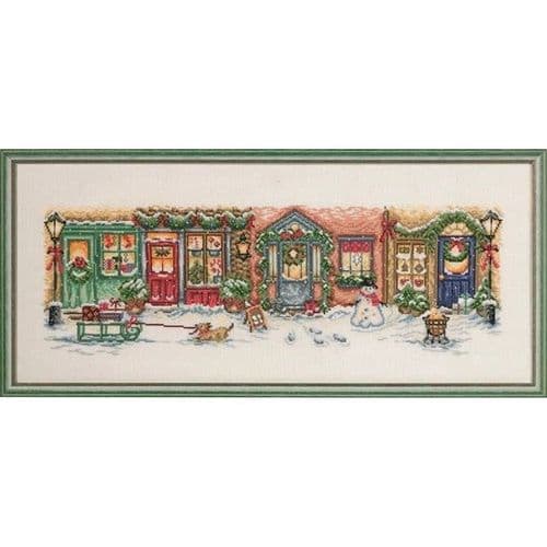 Permin Christmas Street - Aida Cross Stitch Kit