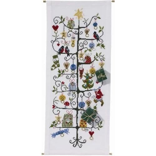 Permin Christmas Tree Advent Counted Cross Stitch Kit