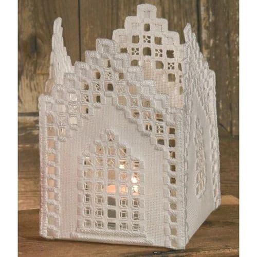 Permin Hardanger Church Christmas embroidery Kit