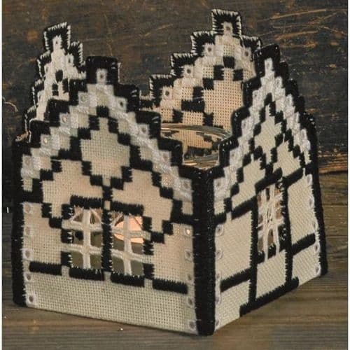 Permin Hardanger Tudor Church Christmas embroidery Kit