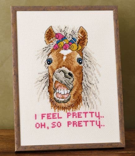 Permin I Feel Pretty Counted Cross Stitch Kit