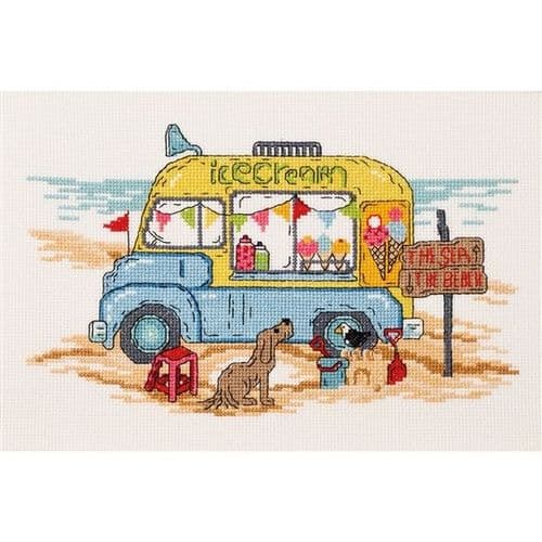 Permin Ice Cream Truck Counted Cross Stitch Kit