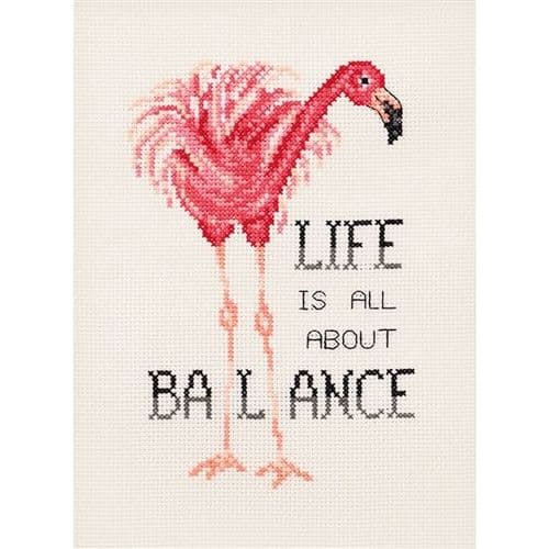 Permin Life is About Balance Counted Cross Stitch Kit