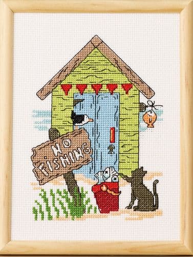 Permin No Fishing Cross Stitch Kit