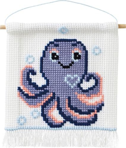 Permin Octopus Counted Cross Stitch Kit