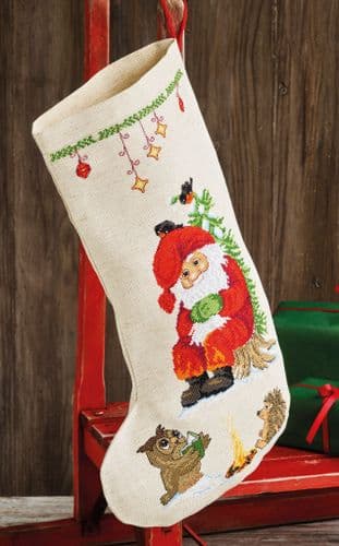 Permin Reading Owl Christmas Stocking Making Kit