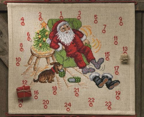 Permin Santa Slippers Advent Christmas Kit