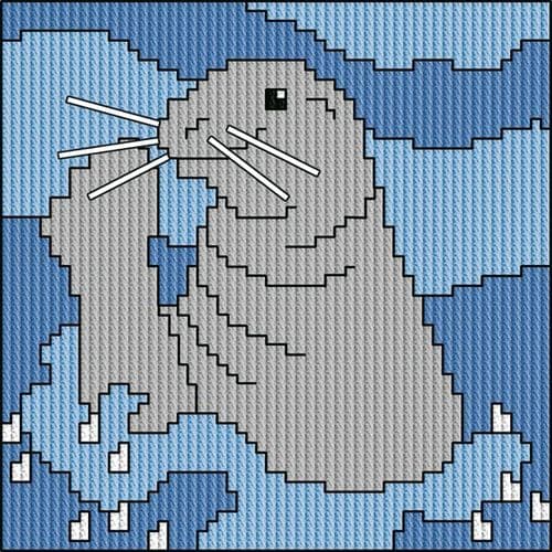 Permin Seal Long Stitch Kit
