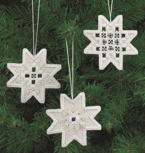 Permin Stars Christmas Hardanger Kit