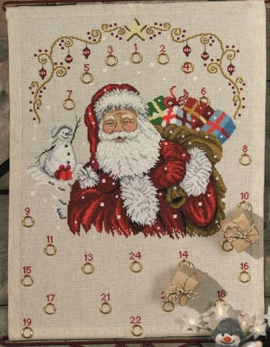 Permin Traditional Santa Claus Advent Christmas Kit
