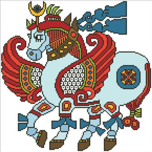 Persian Horse by Arelate Studio cross stitch chart