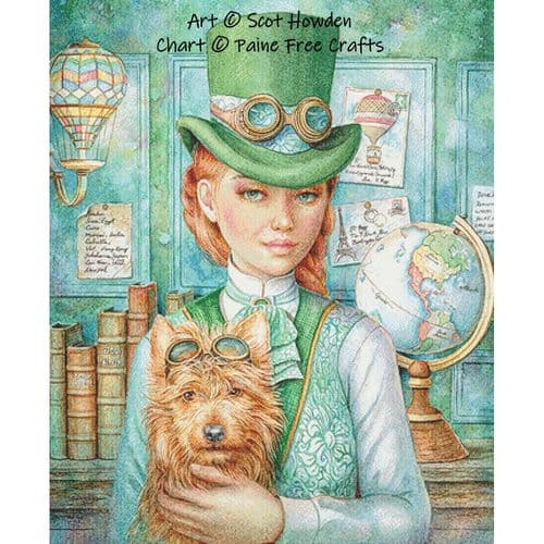 Philomena Fogg by Paine Free Crafts printed cross stitch chart