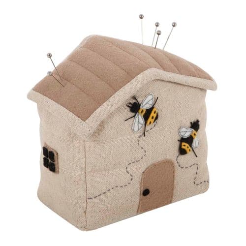 Pin Cushion: House: Applique: Bee