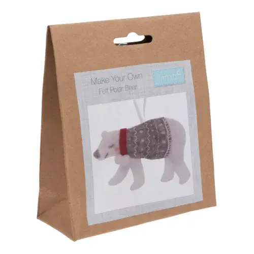 Polar Bear Felt Decoration Kit