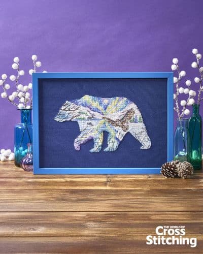 Polar Bear Silhouette WOXS Issue 366 project pack