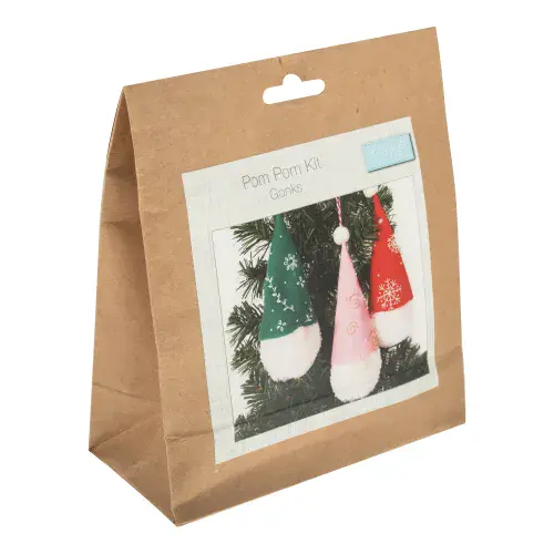 Pom Pom Kit: Gonk Decoration: Pack of 3