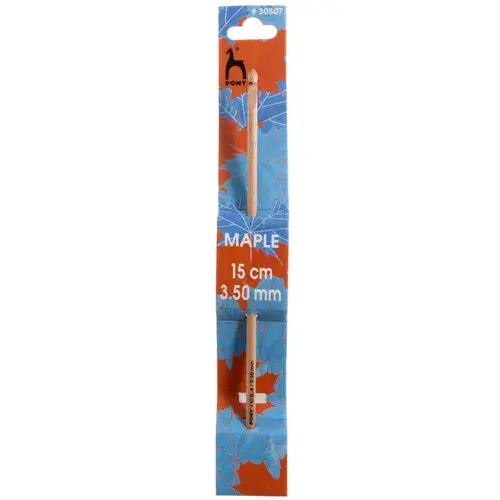 Pony Crochet Hook: Maple: 15cm x 3.50mm