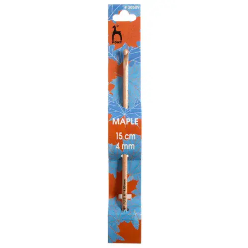 Pony Crochet Hook: Maple: 15cm x 4.00mm