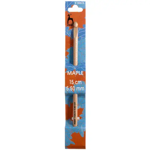 Pony Crochet Hook: Maple: 15cm x 5.50mm