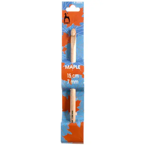 Pony Crochet Hook: Maple: 15cm x 7.00mm