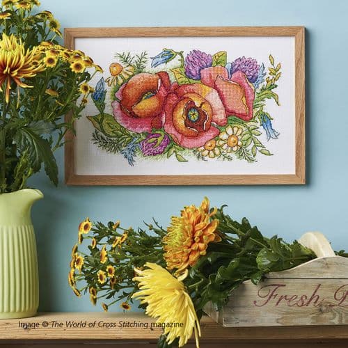 Poppy Blooms WOXS Issue 321 July 2022 project pack