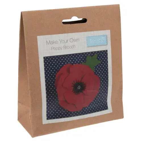 Poppy Brooch Felt Decoration Kit