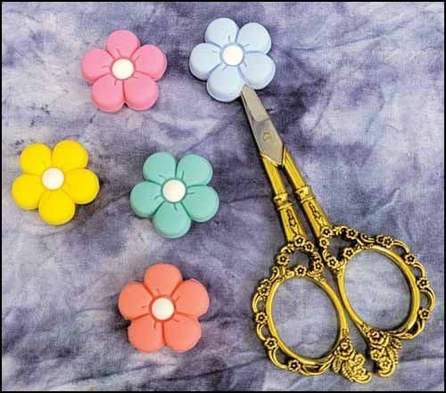 Pretty Daisies Point Protectors For Scissors - Pack of 5