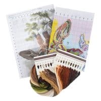 Printed Cross Stitch Kit:  Extra Large: Giraffes