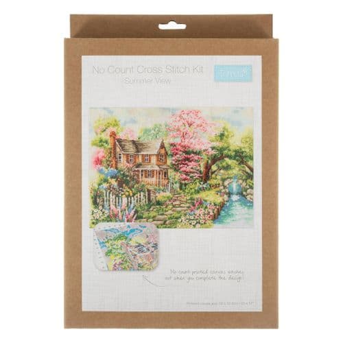Printed Cross Stitch Kit:  Extra Large: Summer View