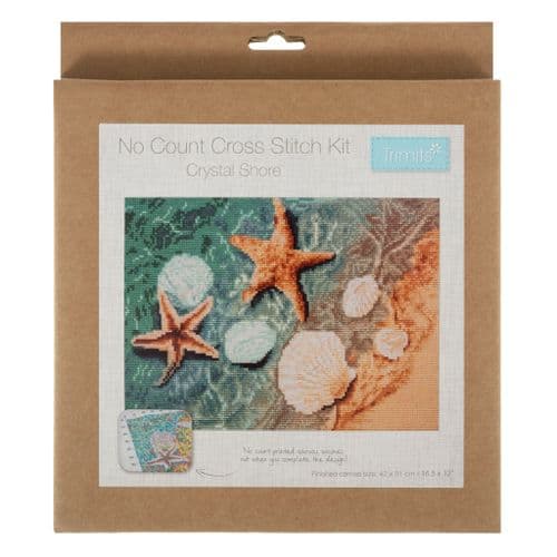 Printed Cross Stitch Kit: Large: Crystal Shore