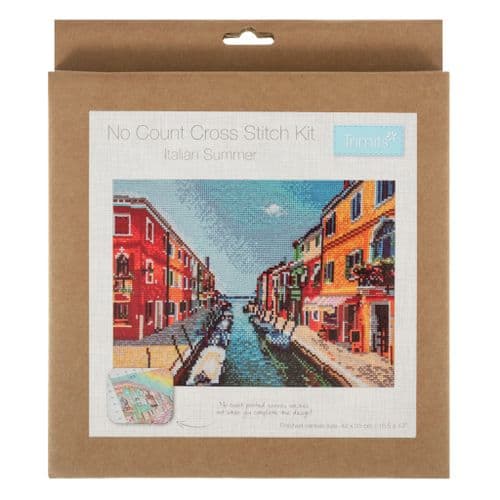 Printed Cross Stitch Kit: Large: Italian Summer