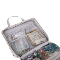 Project / Craft Bag with Embroidery Hoop Storage: Soft: Bee