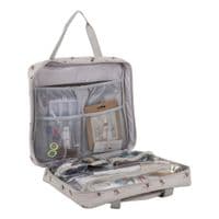 Project / Craft Bag with Embroidery Hoop Storage: Soft: Bee